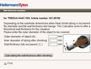 Wall thickness calculator