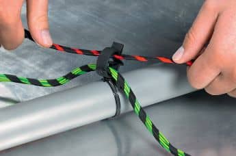 2-Piece Fixing Ties with Pipe Clip