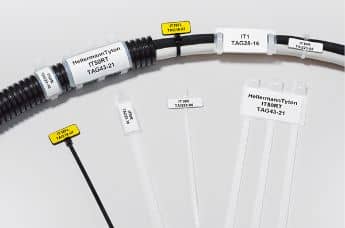 Cable ties with labels