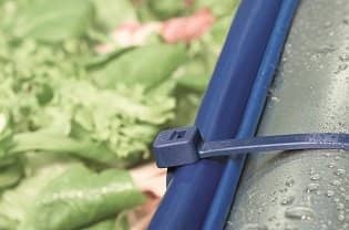 Metal detectable cable ties are very popular in the food, beverages and pharmaceutical industries.